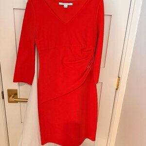 Red Diane Von Furstenberg Dress-Size 6